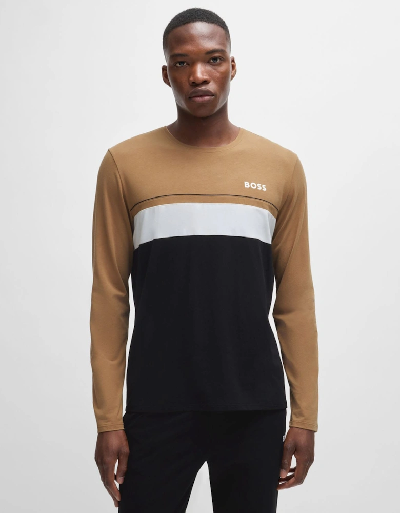 Long Sleeved Logo Print Pyjama T-Shirt