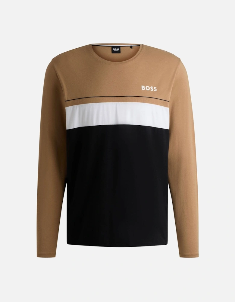 Long Sleeved Logo Print Pyjama T-Shirt