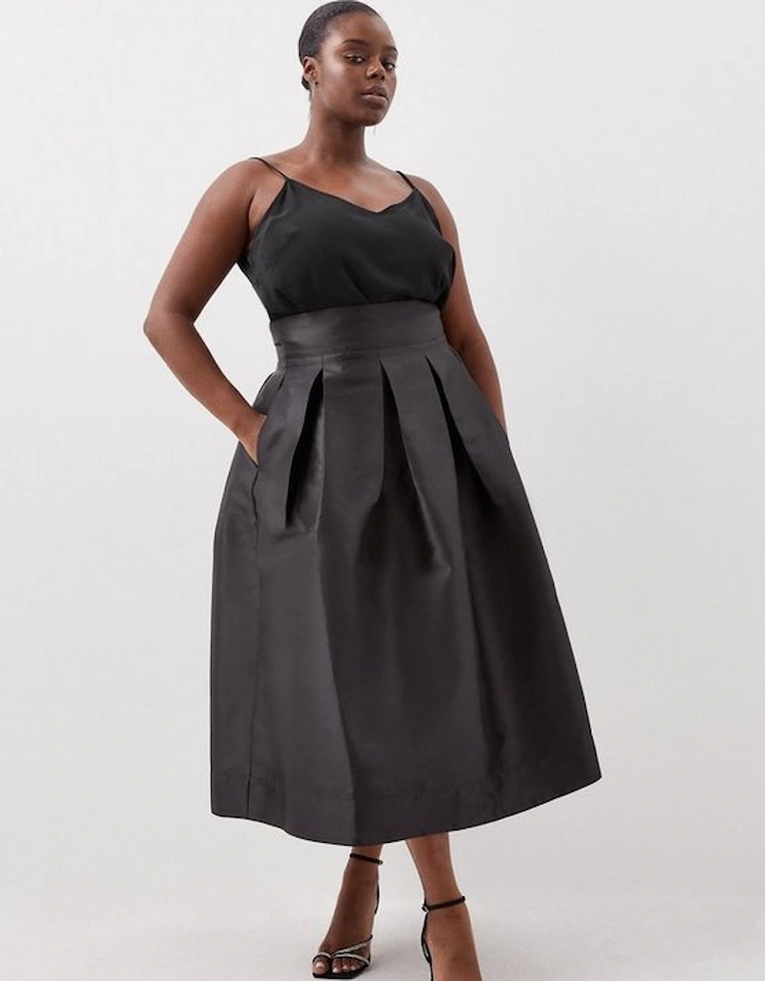 Plus Size Twill Prom Maxi Skirt, 5 of 4