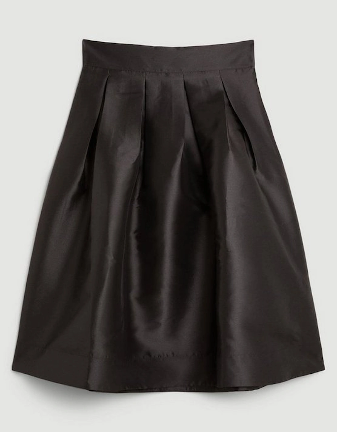 Plus Size Twill Prom Maxi Skirt