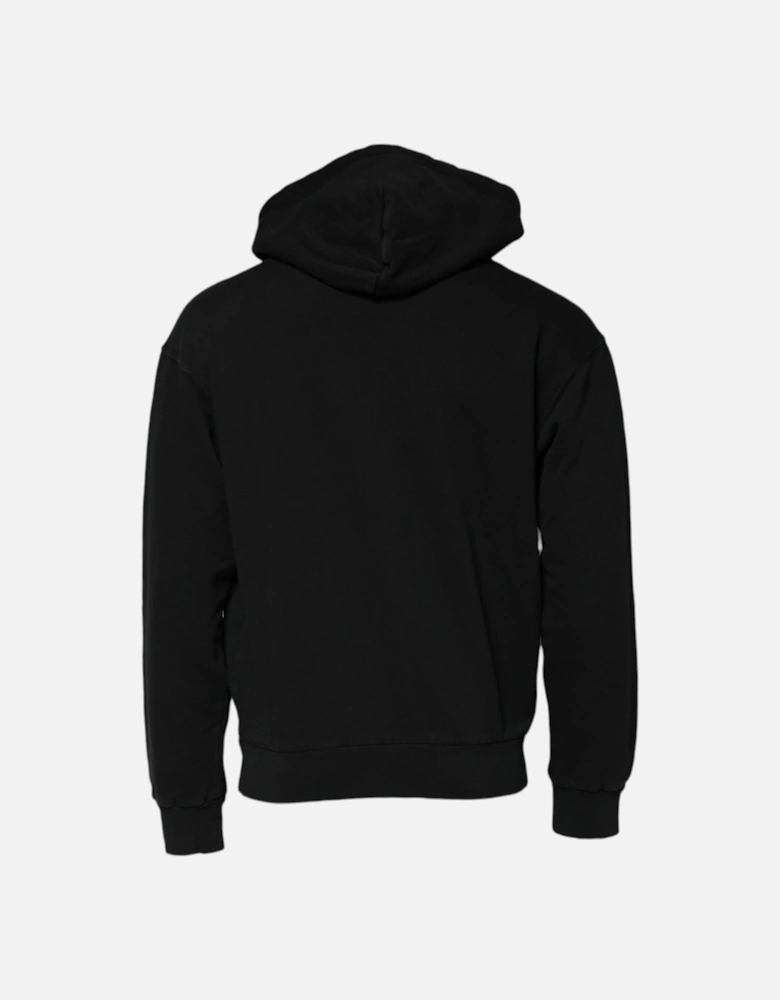 Hooded Zip Sweatshirt Logo Detail