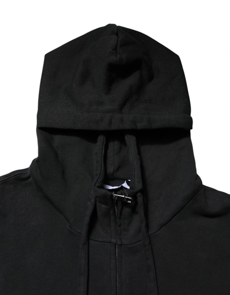 Hooded Zip Sweatshirt Logo Detail