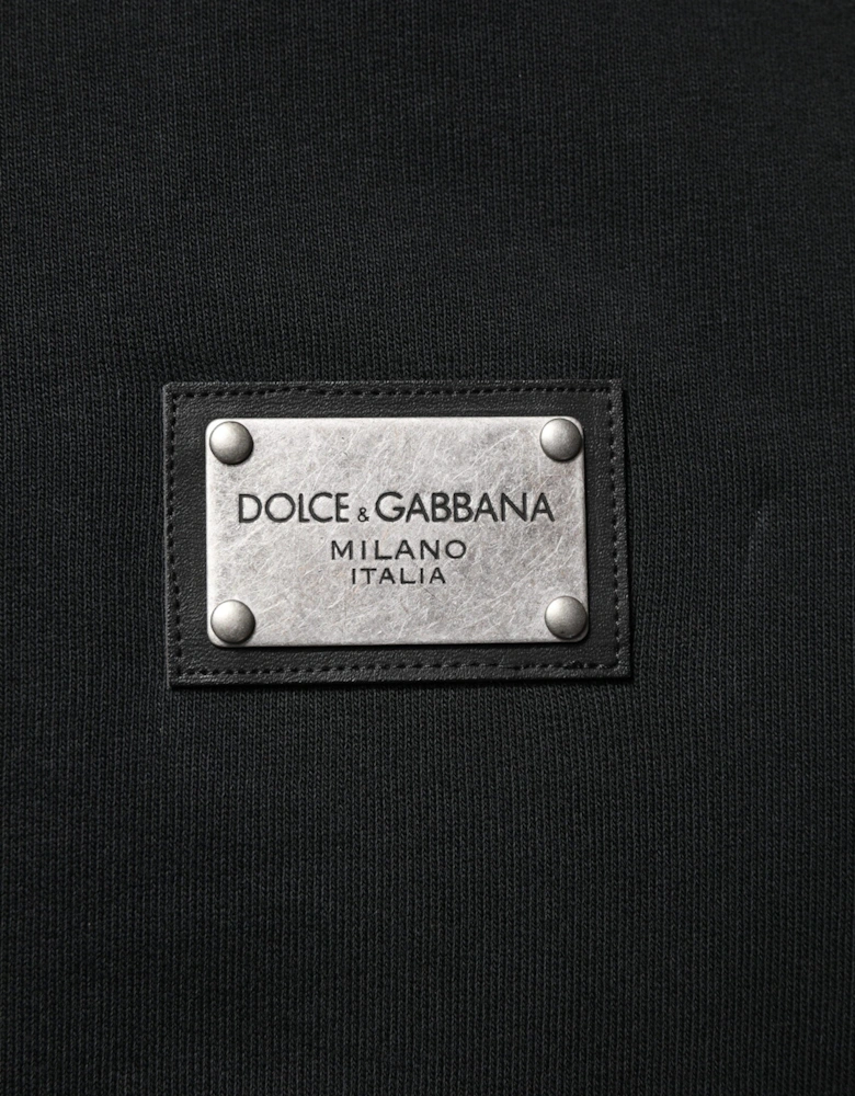Hooded Zip Sweatshirt Logo Detail