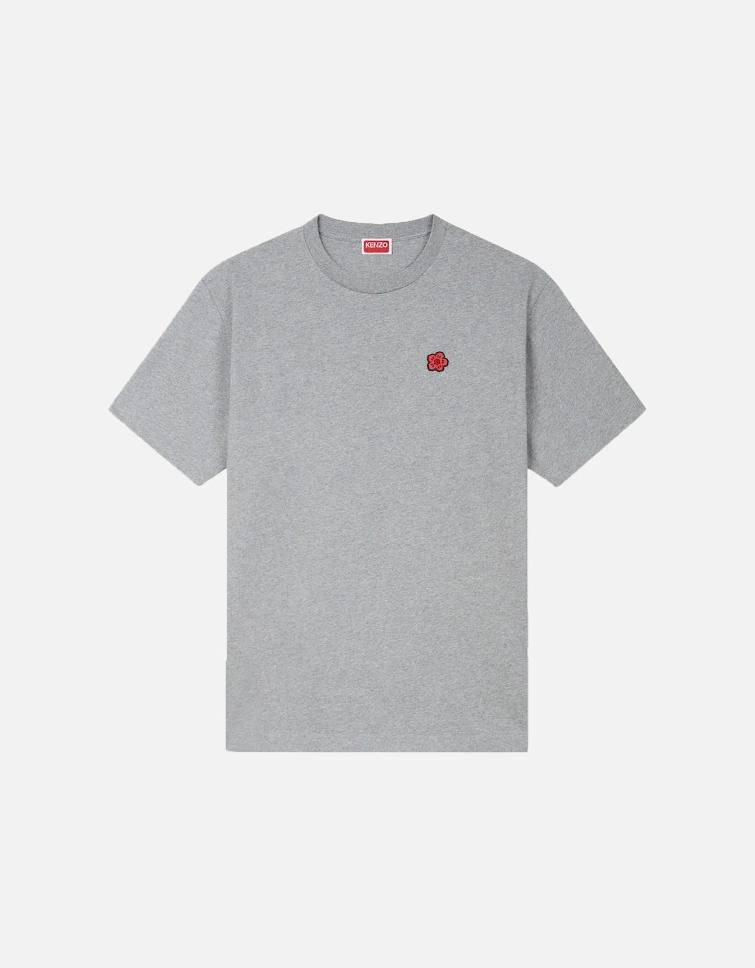 Boke Flower Embroidered Crest T-Shirt in Grey, 3 of 2