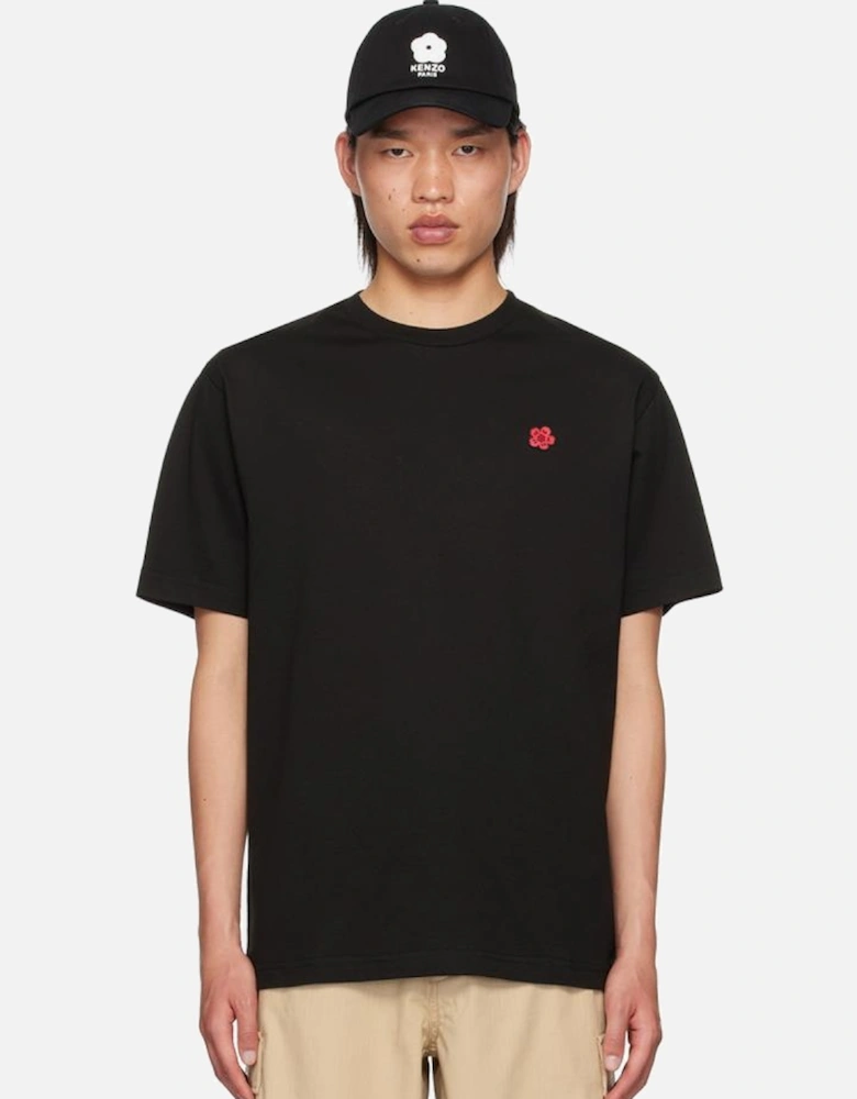 Boke Flower Patch T-Shirt in Black
