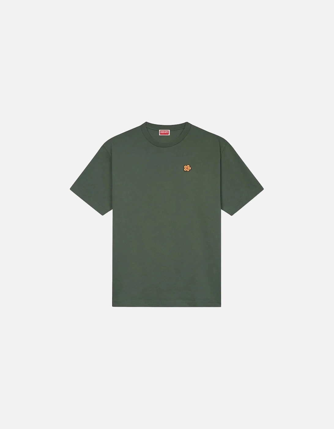 Men's Kenzo Boke Flower Embroidered Crest T-Shirt in Green - Size: 40