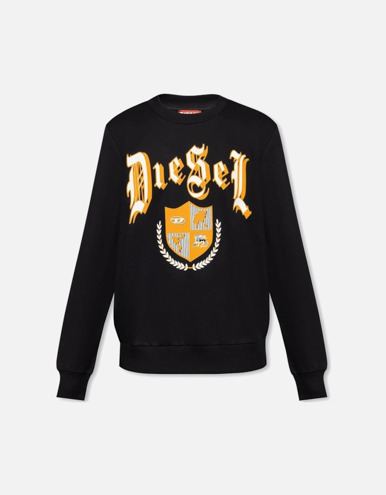 Printed Long Sleeve Round Neck Sweatshirt