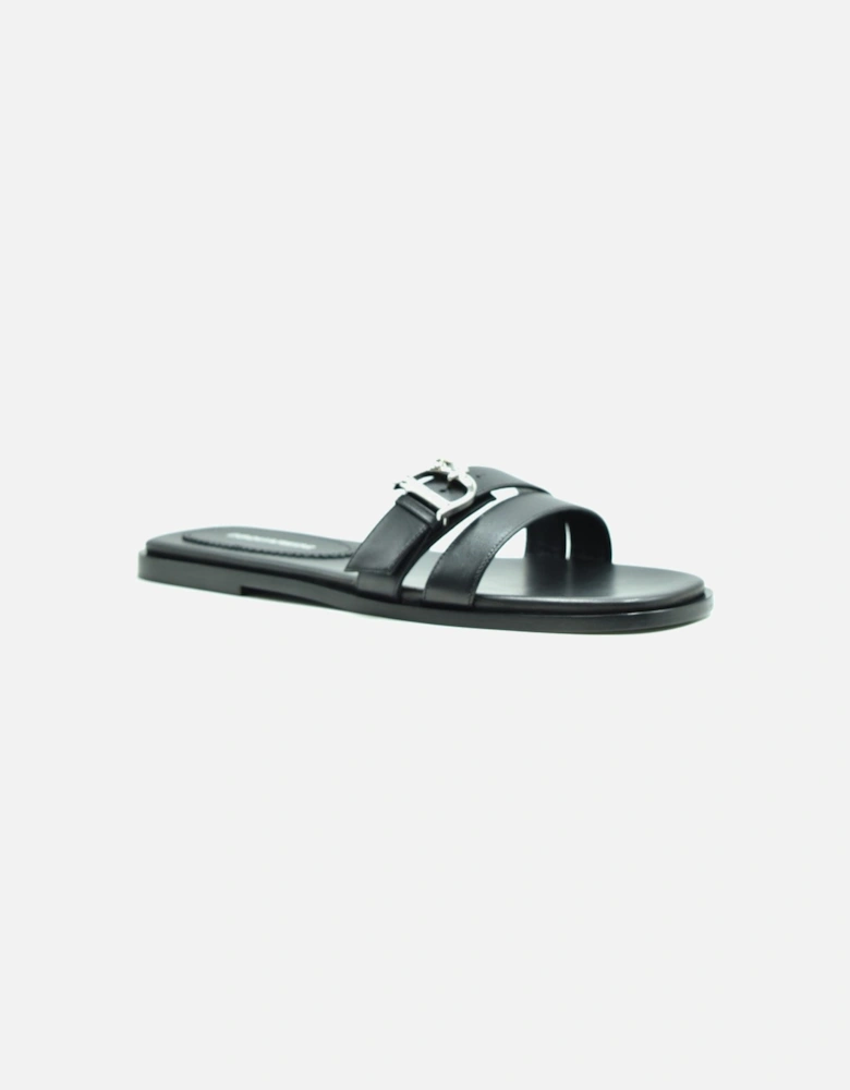 Leather Sandals with Synthetic Sole