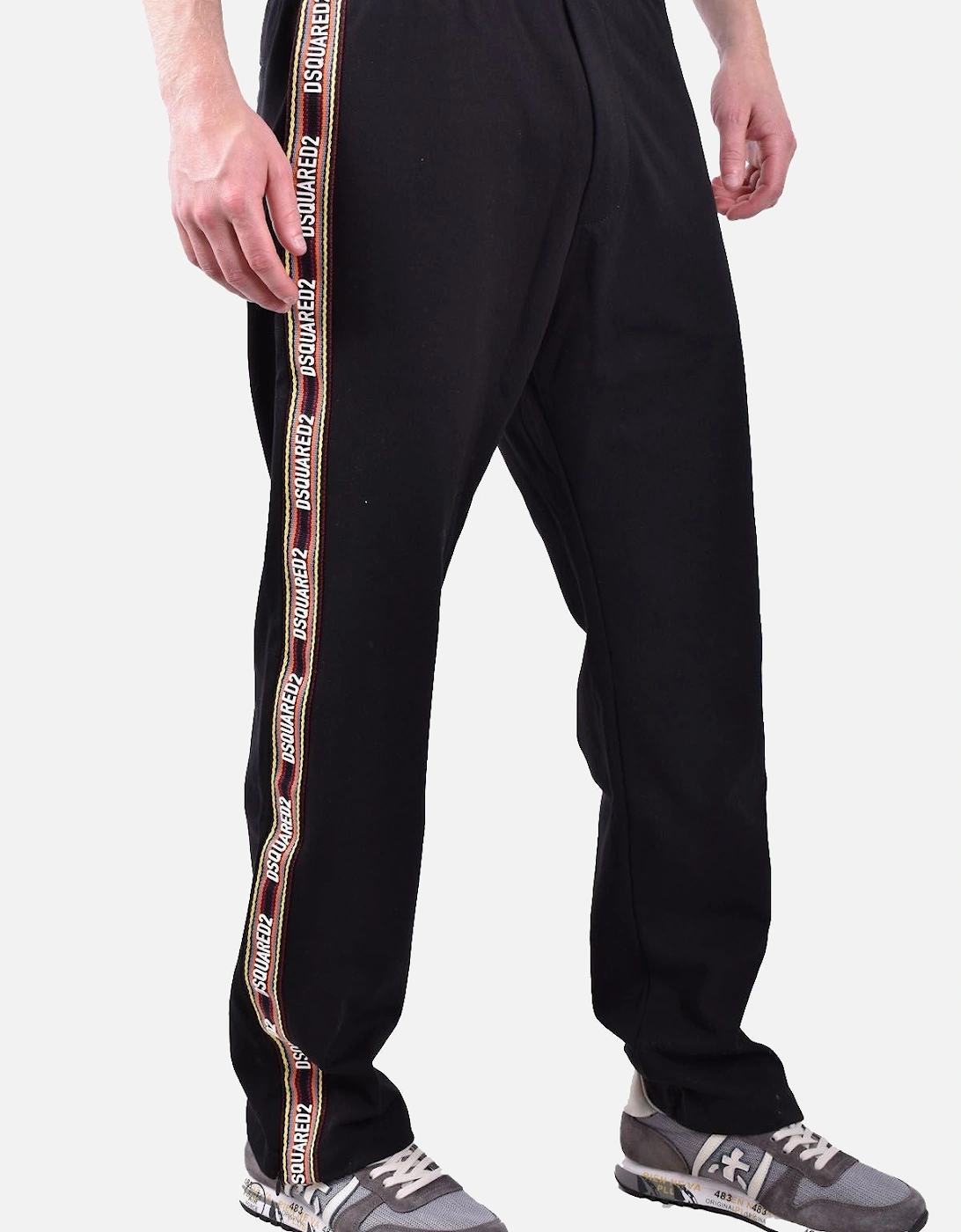 Tailored Fit Cotton-Polyester Blend Trousers