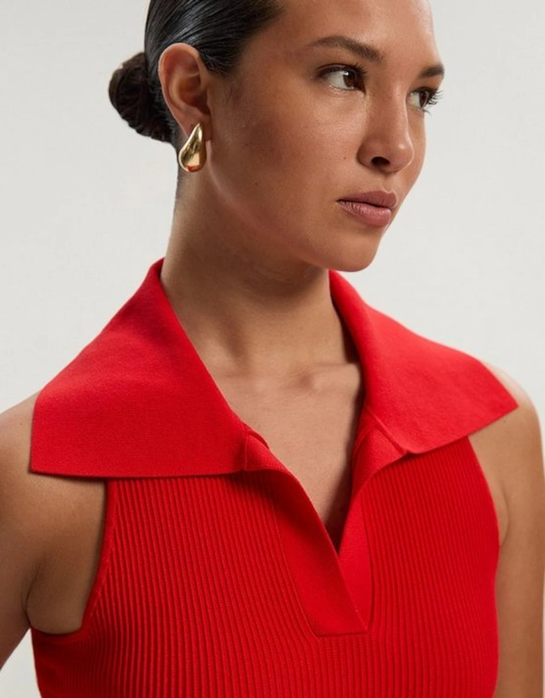 Compact Knit Sleeveless Top