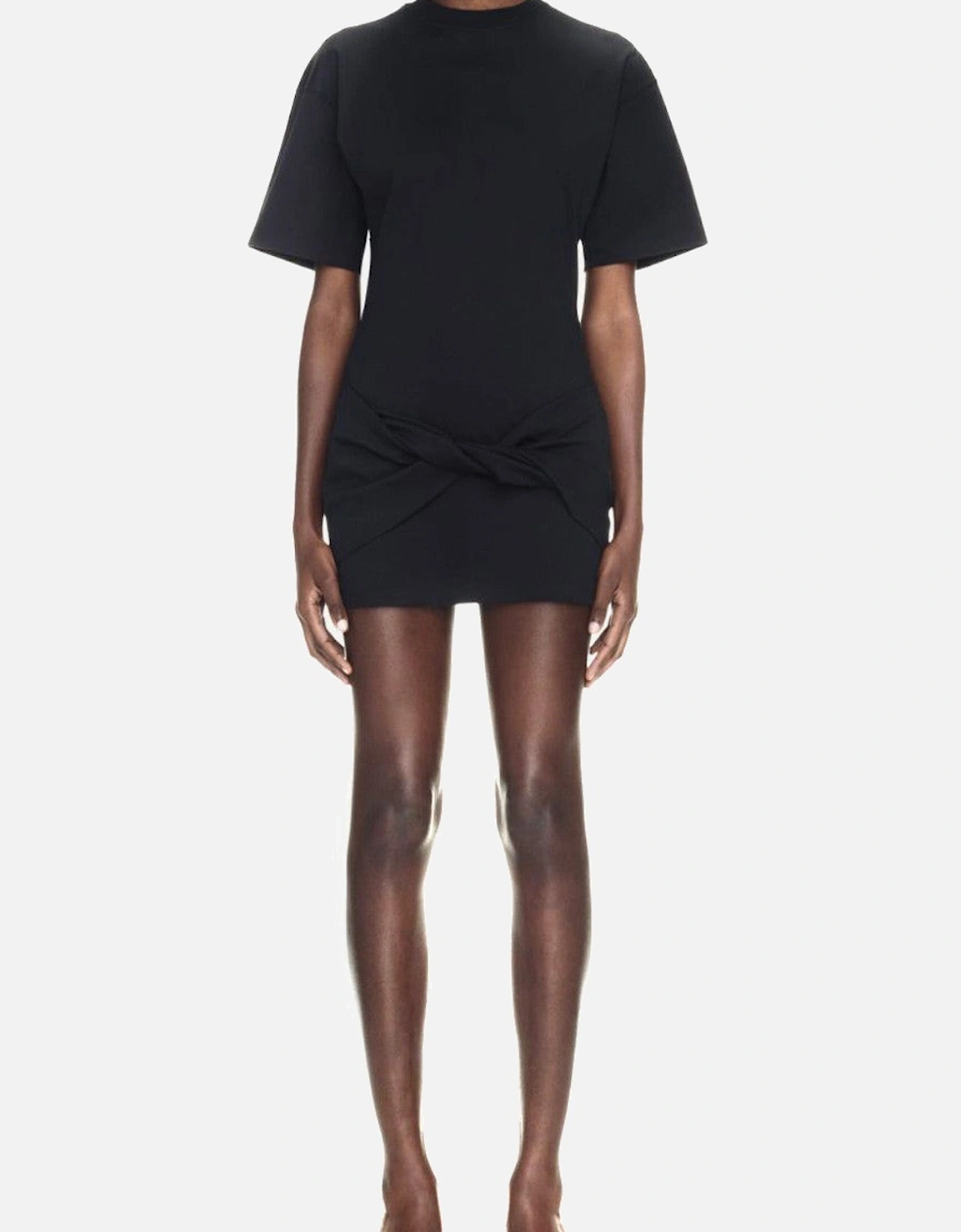 Knotted Mini Dress Relaxed Fit