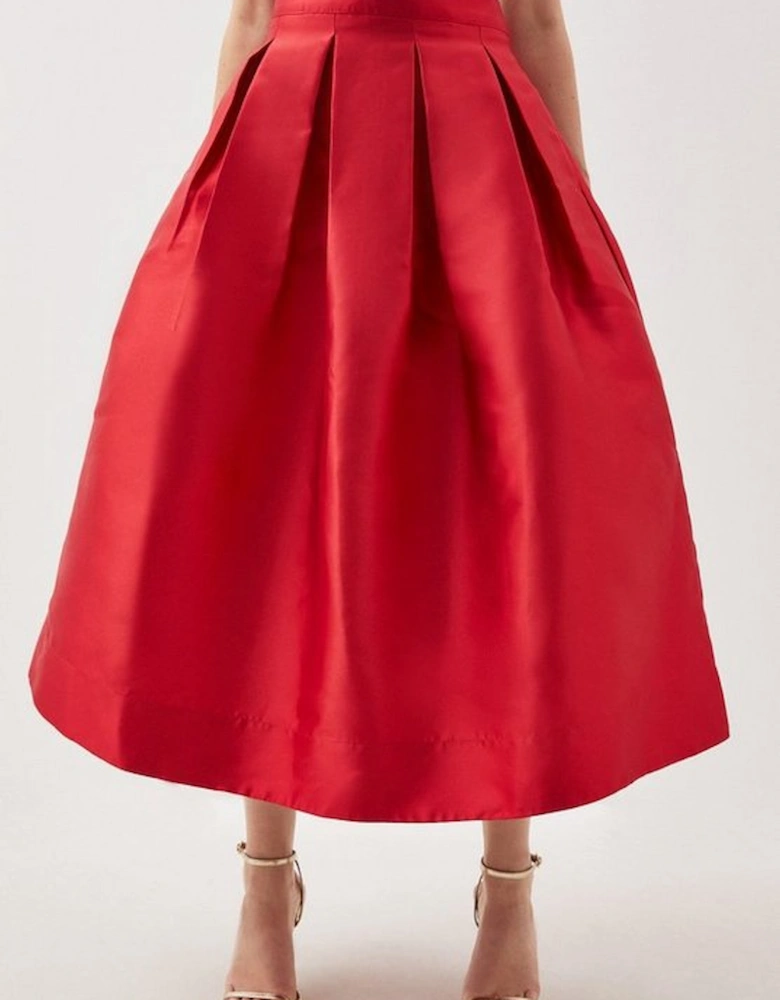 Petite Twill Prom Maxi Skirt