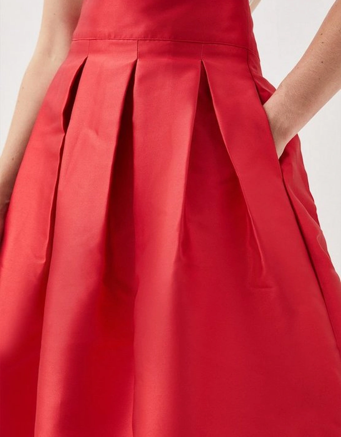 Petite Twill Prom Maxi Skirt