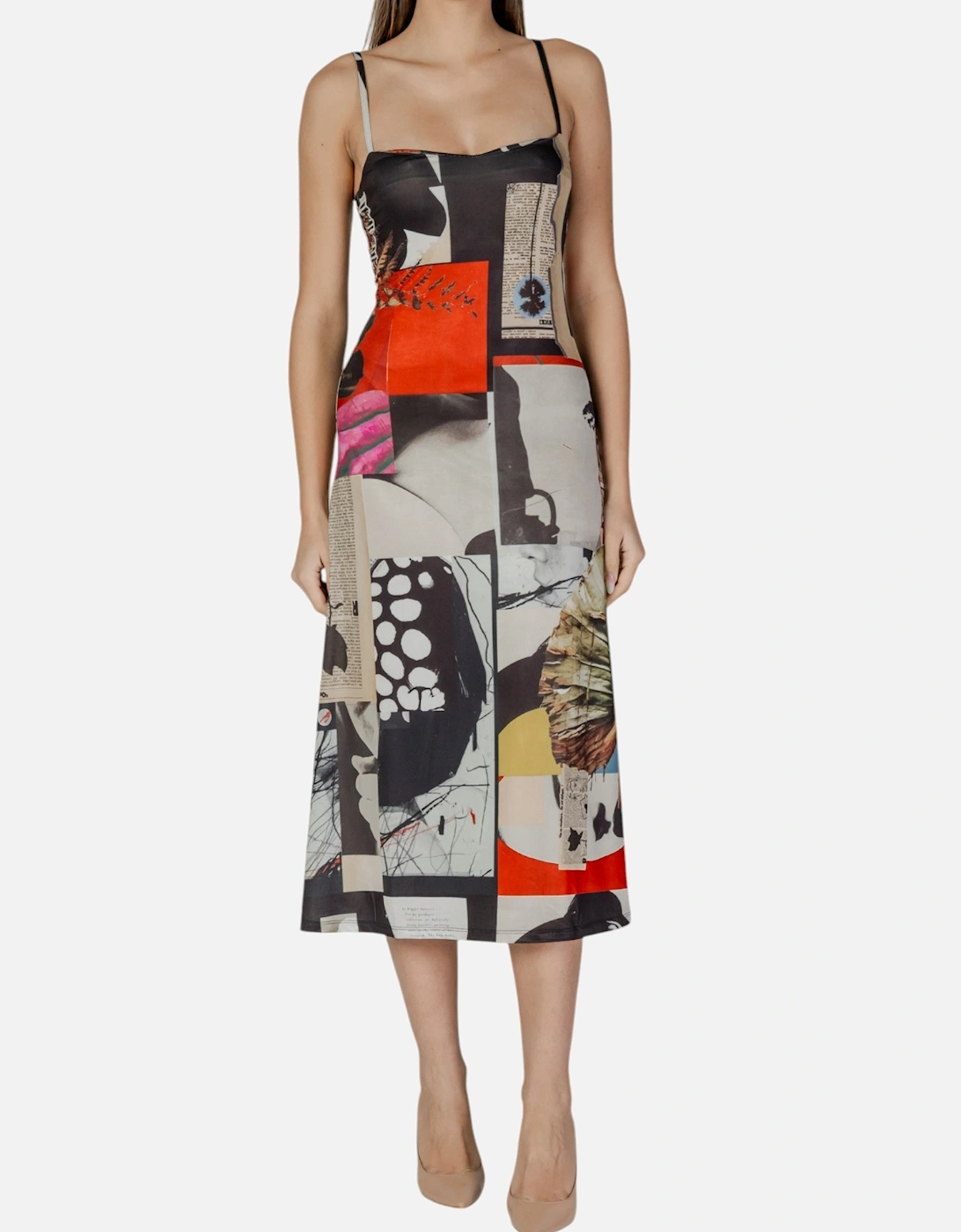 Collage Print Midi Dress, 4 of 3