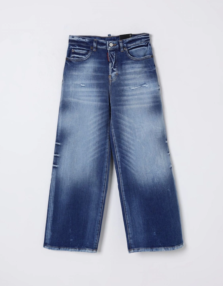 Kids Distressed Denim Jeans