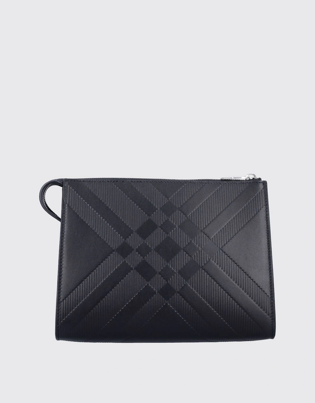Embossed Leather Clutch