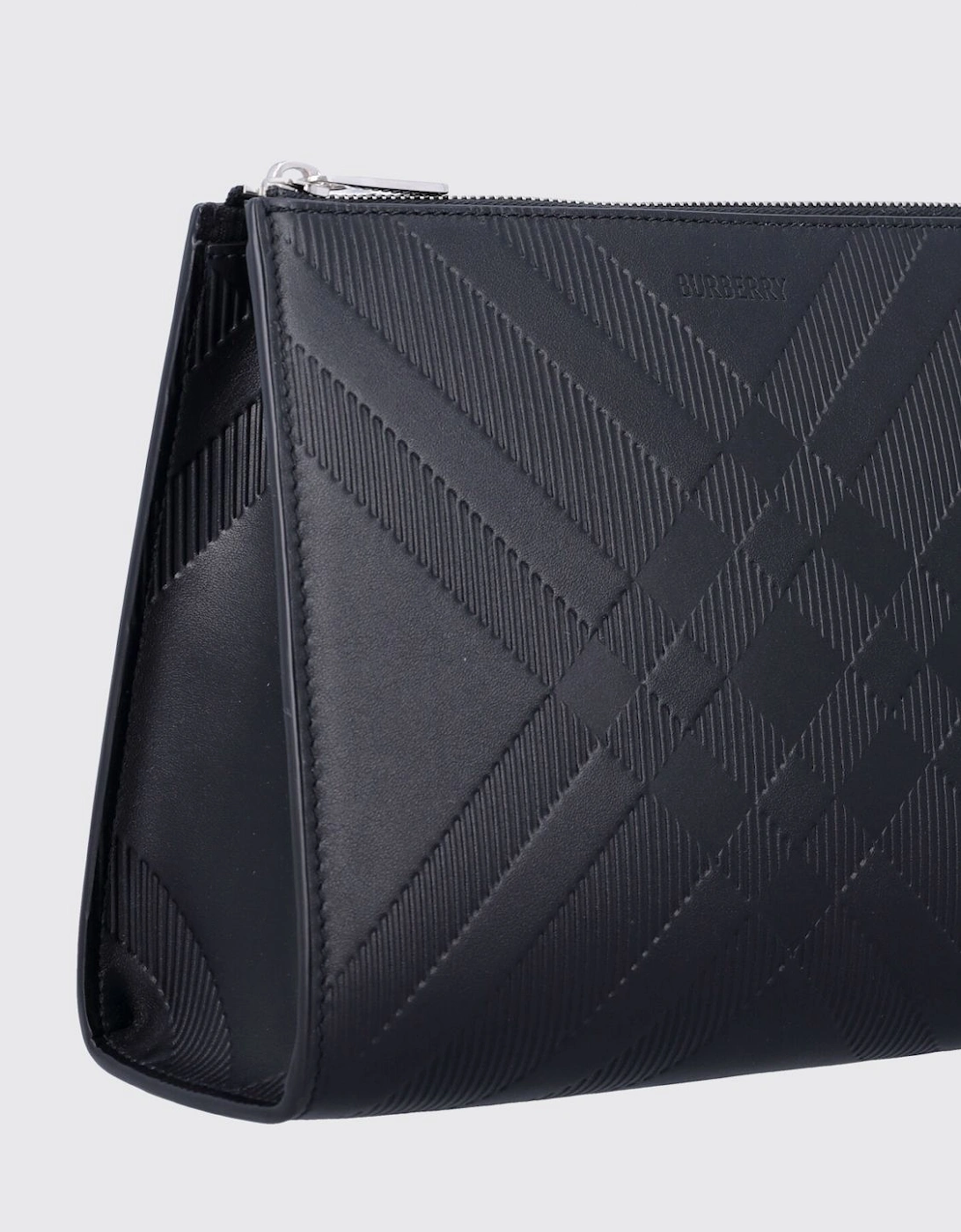 Embossed Leather Clutch