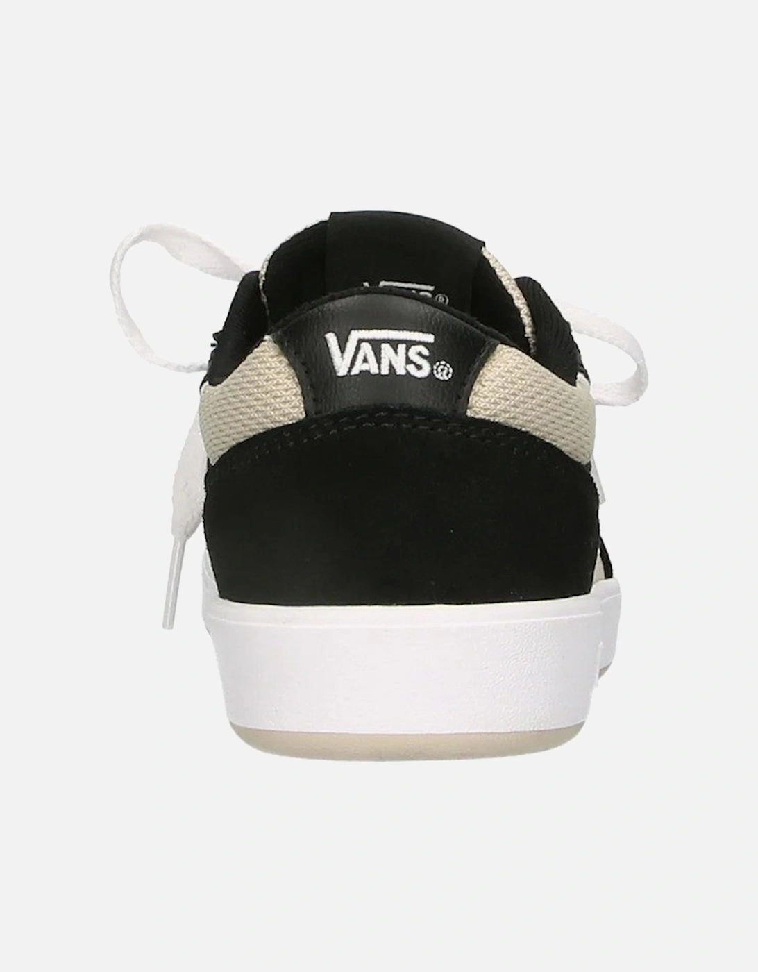 FabricandLeatherRoundToeSneakers