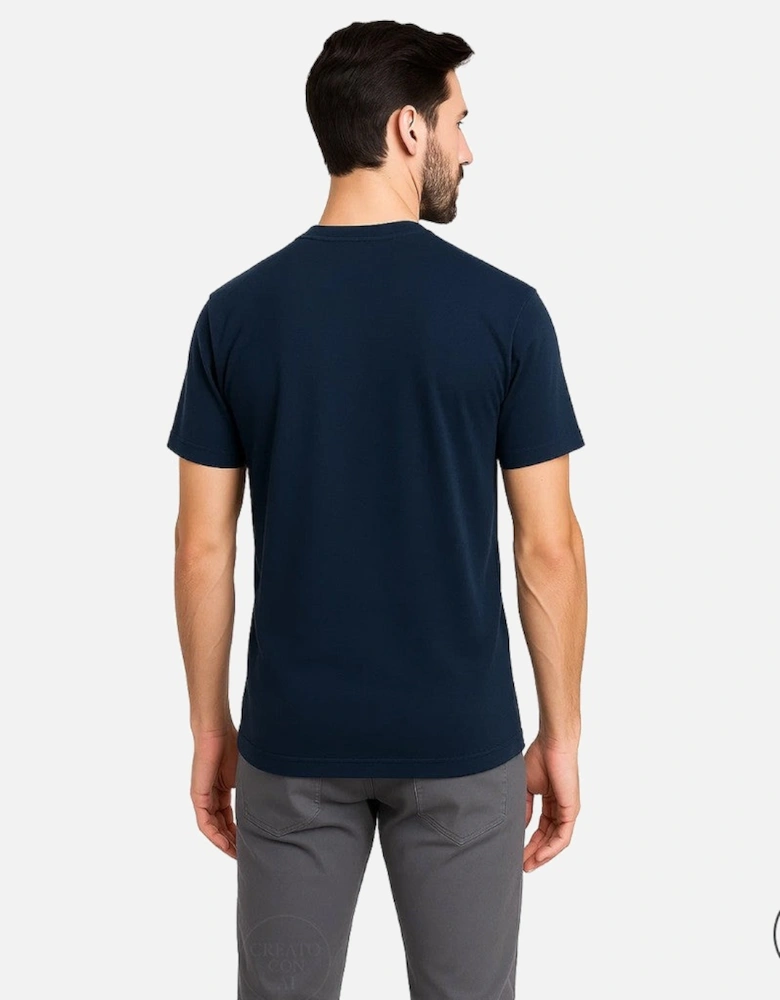 Cotton T-shirt with Visible Logo and Short Sleeves