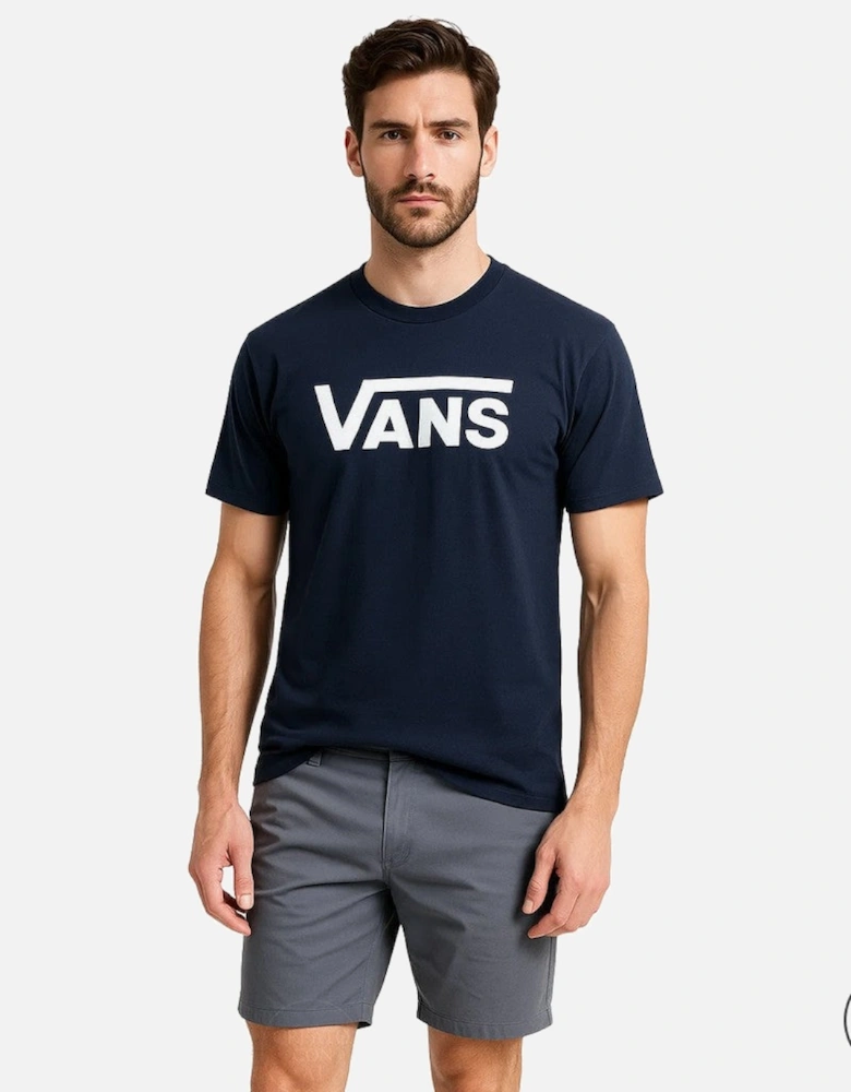 Cotton T-shirt with Visible Logo and Short Sleeves