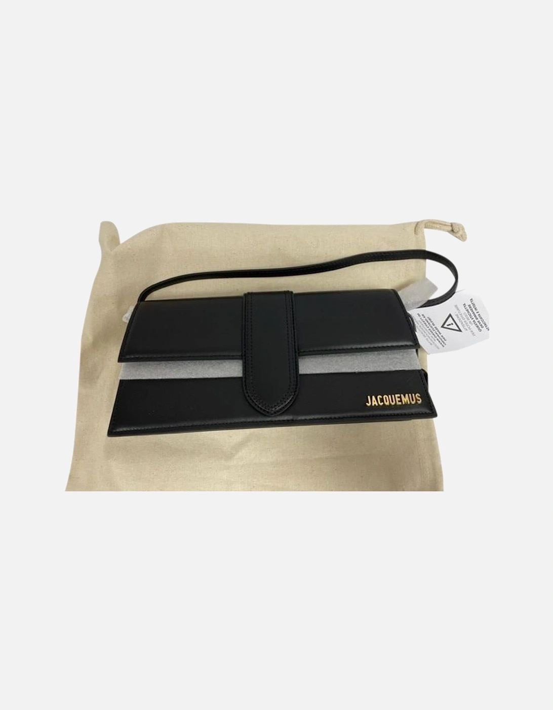 Long Leather Bag with Oversized Handle and Gold Logo, 8 of 7