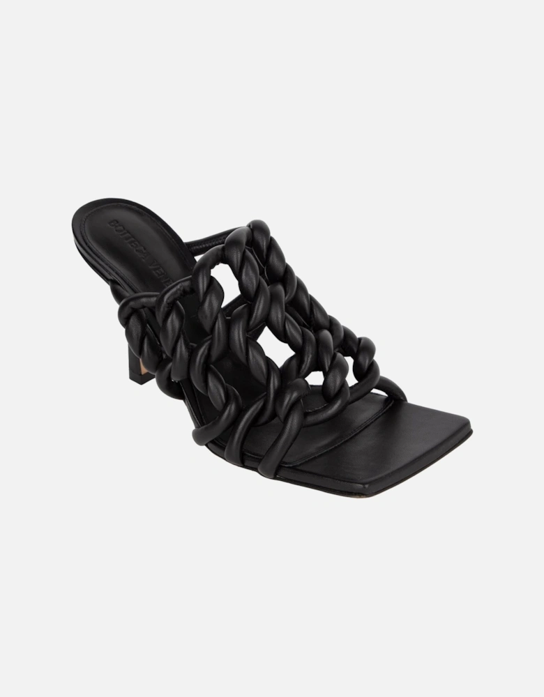 Intrecciato Knotted Leather Mules