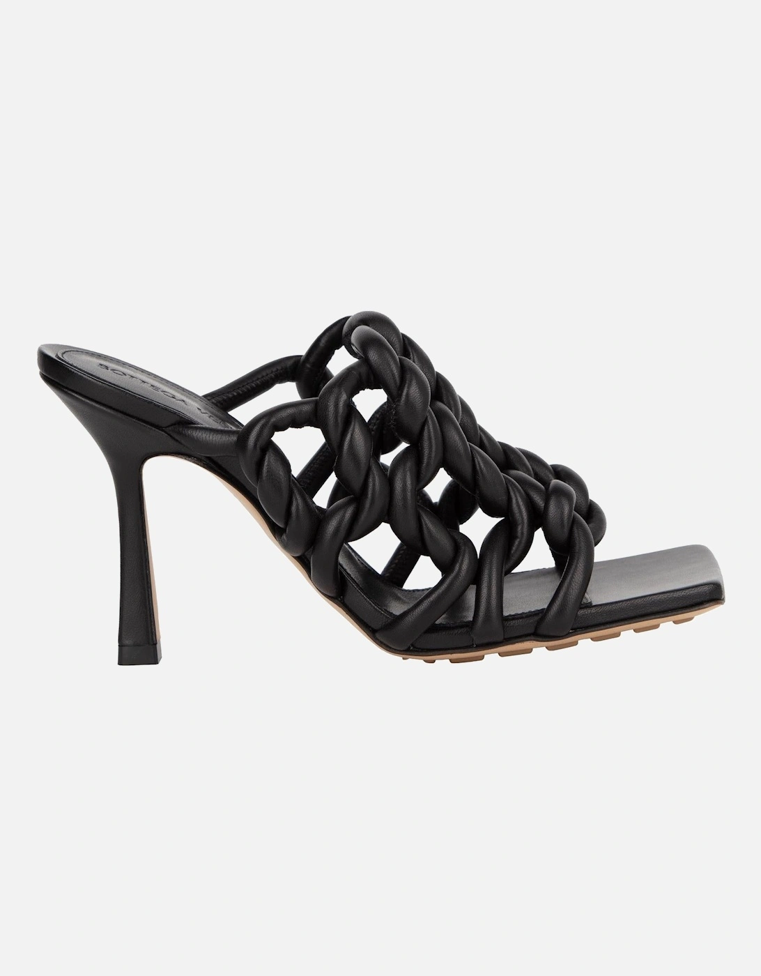 Intrecciato Knotted Leather Mules