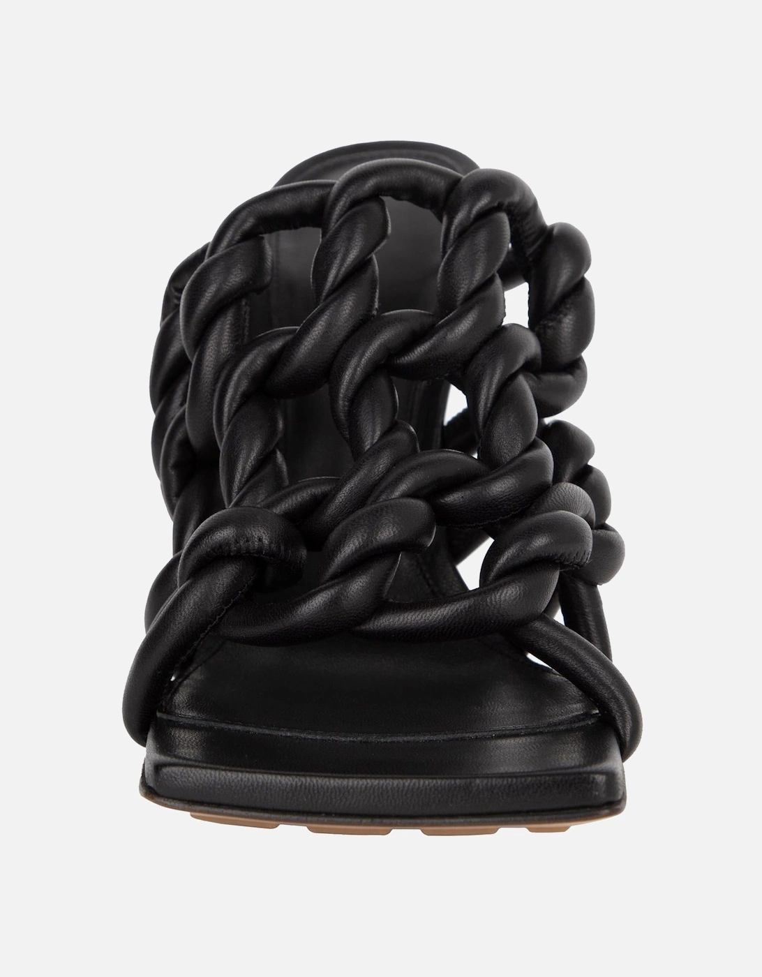 Intrecciato Knotted Leather Mules