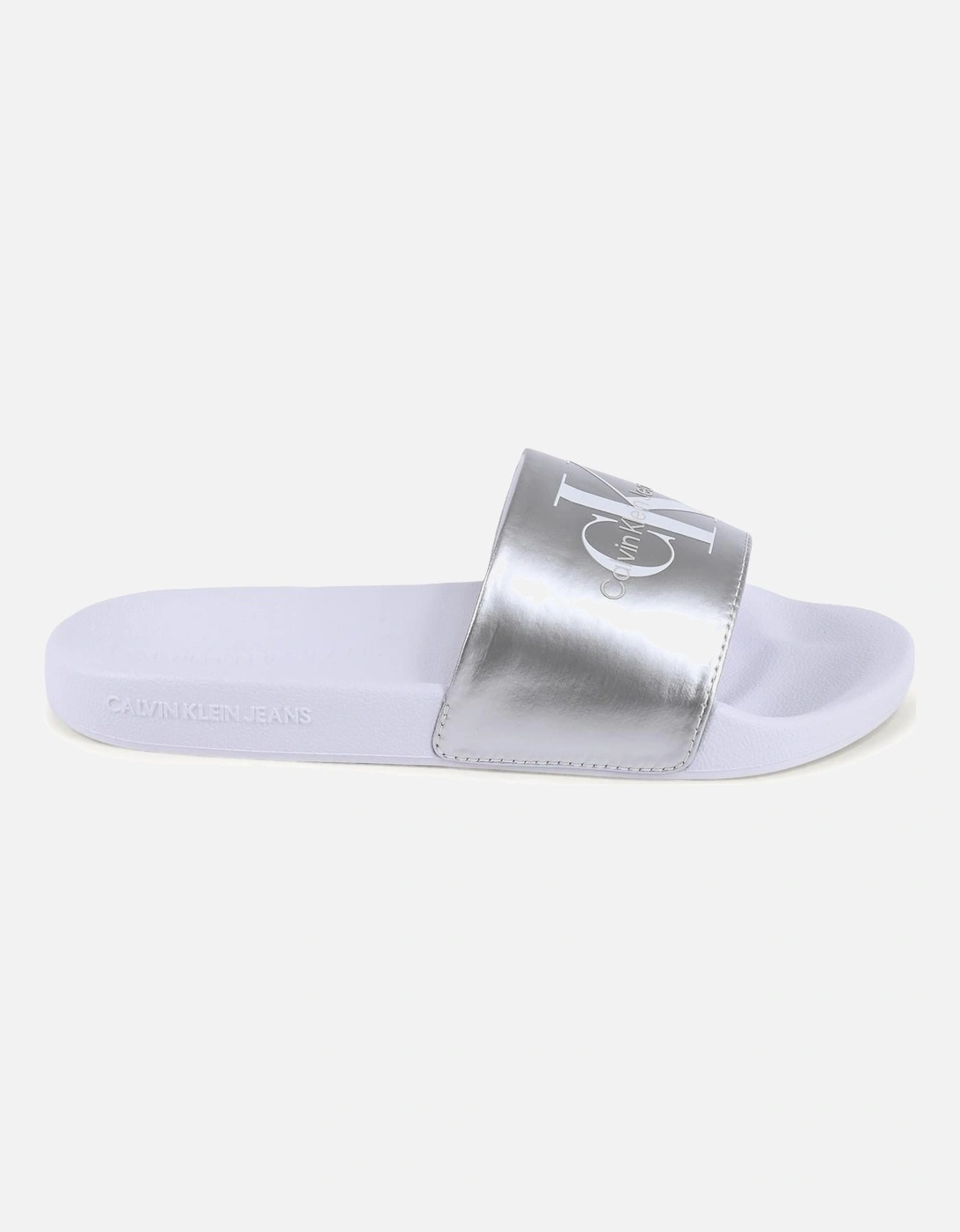 Slide Sandals Metallic Logo, 4 of 3