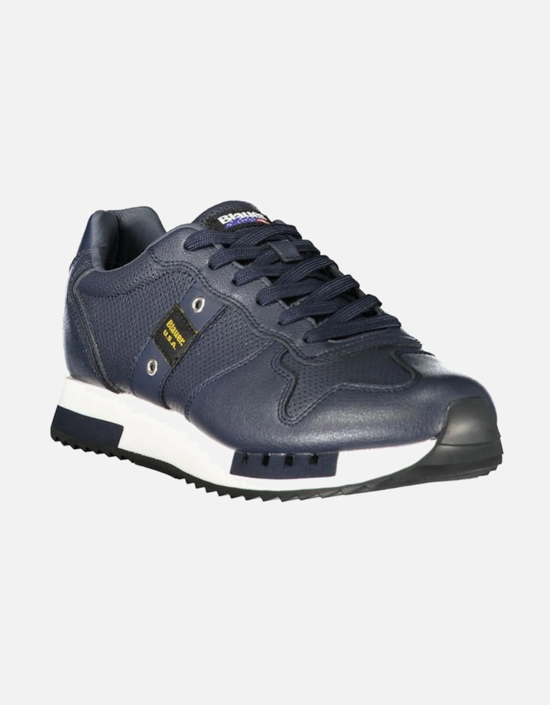 Leather Urban Flair Sneaker with Bold Print and Removable Insole