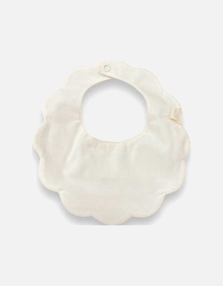Beige Scollop Bib