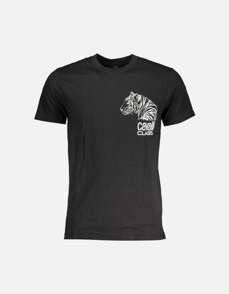 Tiger Head TShirt Short Sleeve Crew Neck
