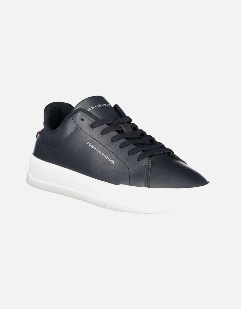 Sophisticated Leather Lace-Up Sneakers with Removable Insole