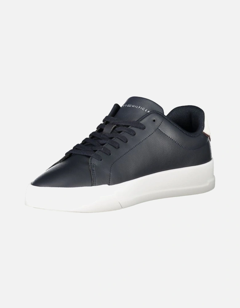 Sophisticated Leather Lace-Up Sneakers with Removable Insole