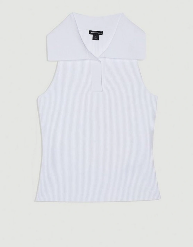 Compact Knit Sleeveless Top