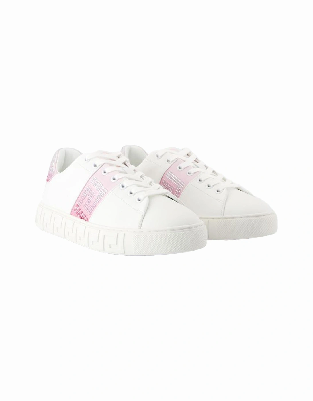 Leather Embellished Sneakers