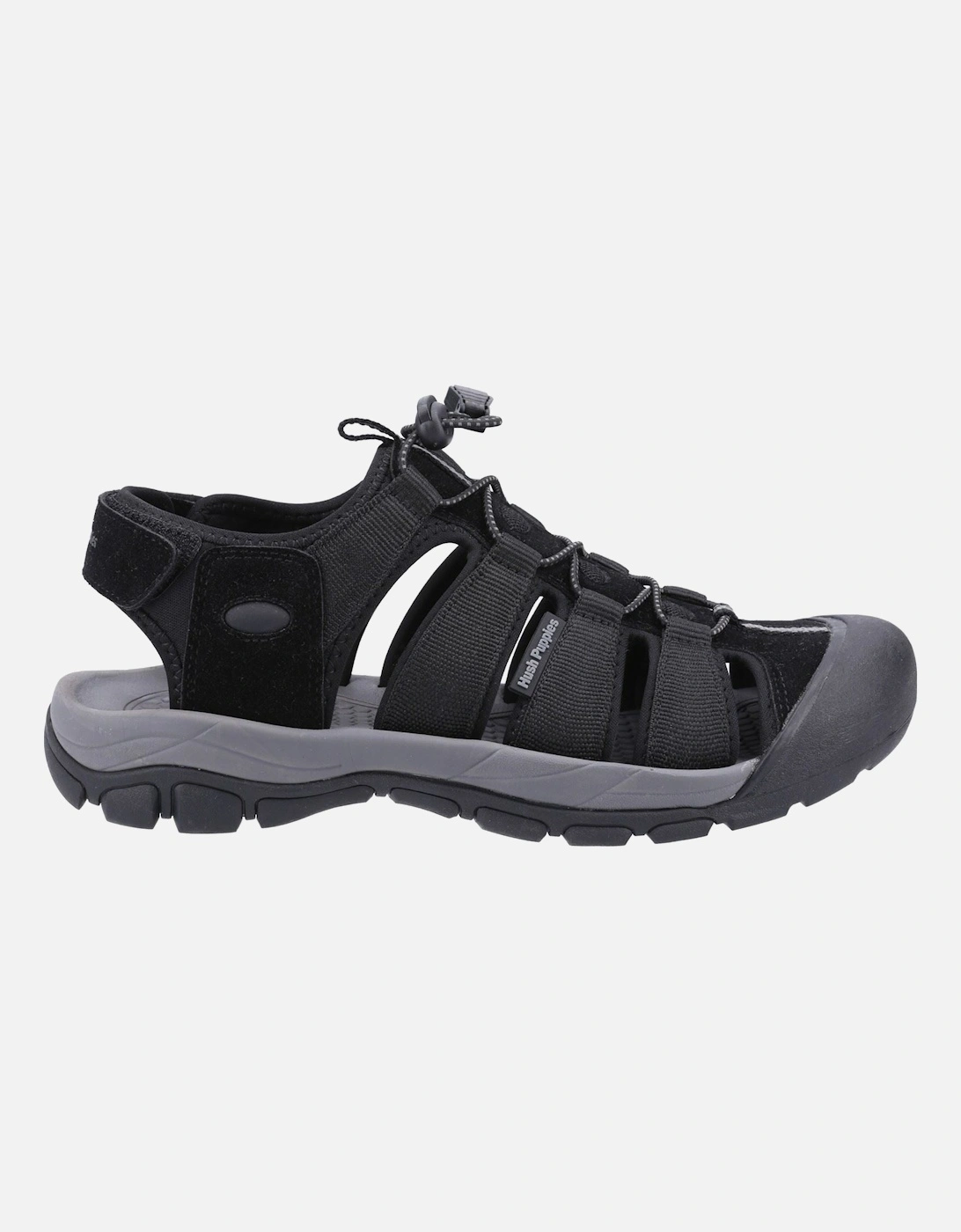 Hush Puppies Peru Polyurethane/Webbing Men's Black Sandals