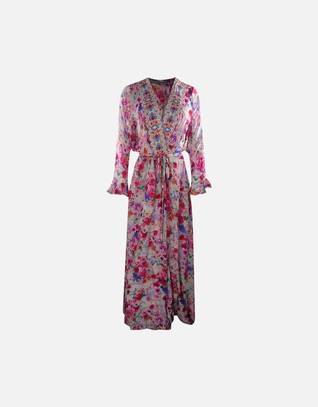 Fashion Rosetto Gardenia 1202118 Luxe Silk Robe Womens, 3 of 2