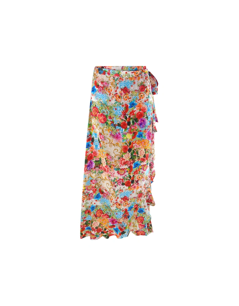 Fashion Covent Garden/1916 Multicoloured Long Wrap Skirt Female