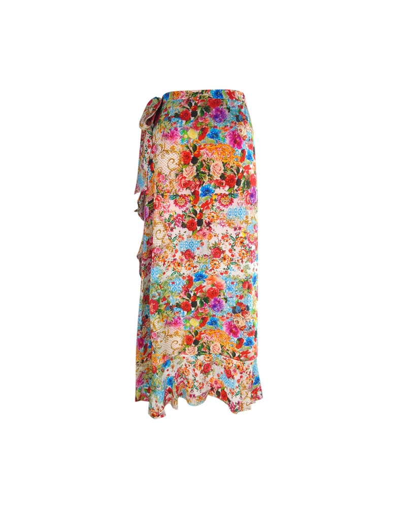 Fashion Covent Garden/1916 Multicoloured Long Wrap Skirt Female