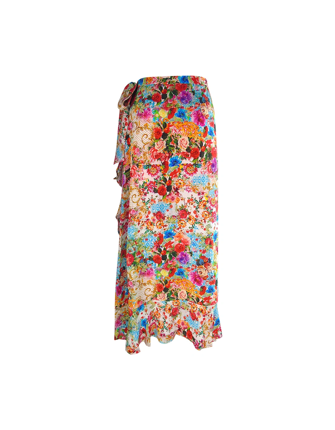 Fashion Covent Garden/1916 Multicoloured Long Wrap Skirt Female