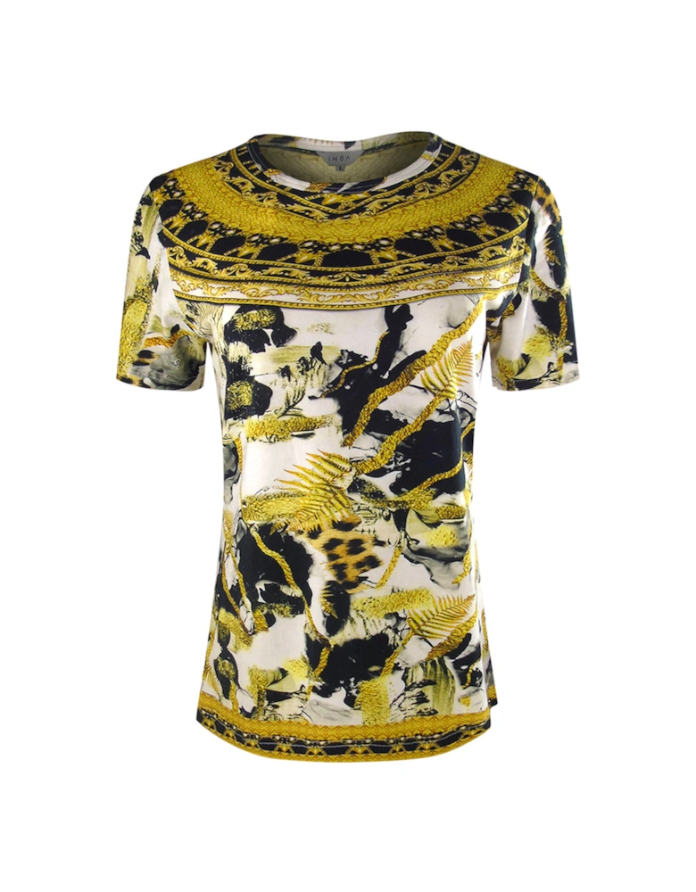 Fashion Cairo 1924 Gold/Black T-Shirt Womens