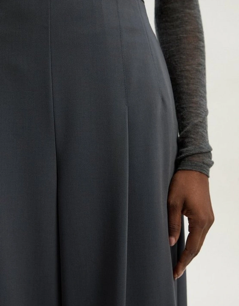 Tailored Twill Essential Wide Leg Trouser