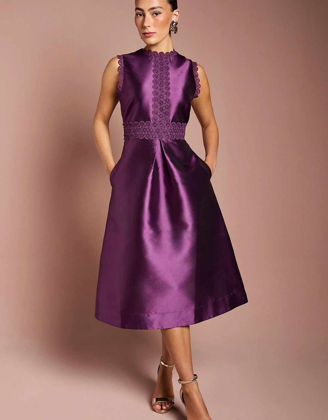 Twill Lace Dress, 2 of 1