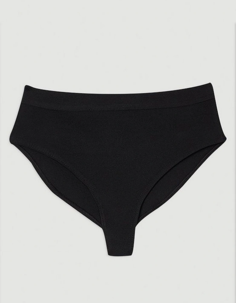 High Waisted Bandage Bikini Bottoms