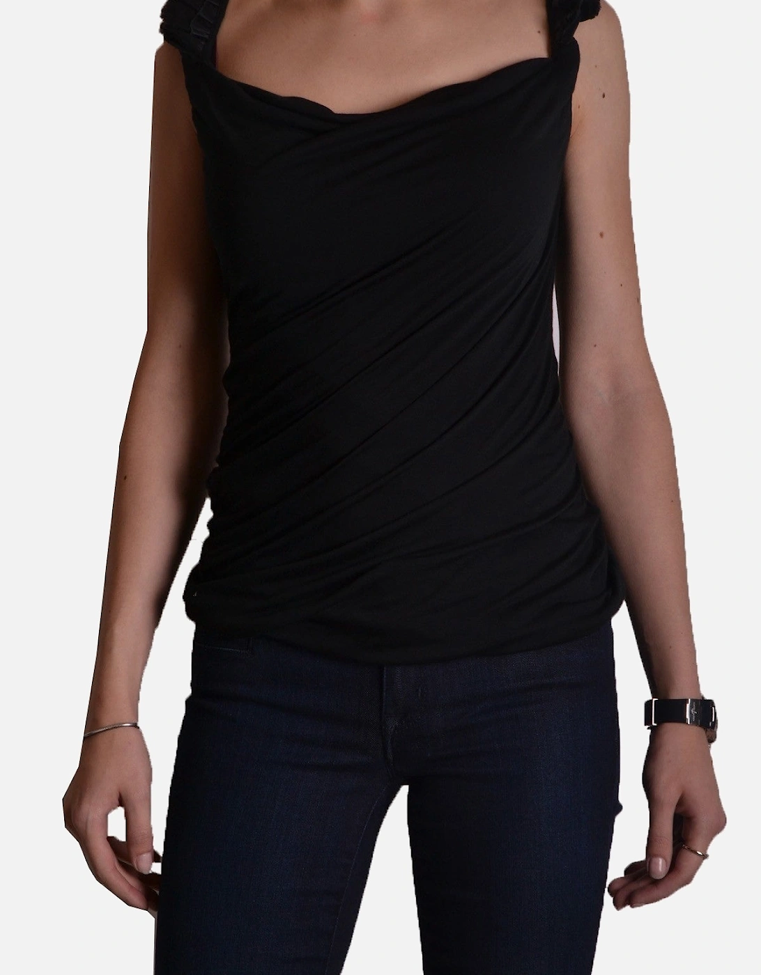 Draped Neck Sleeveless Top, 4 of 3