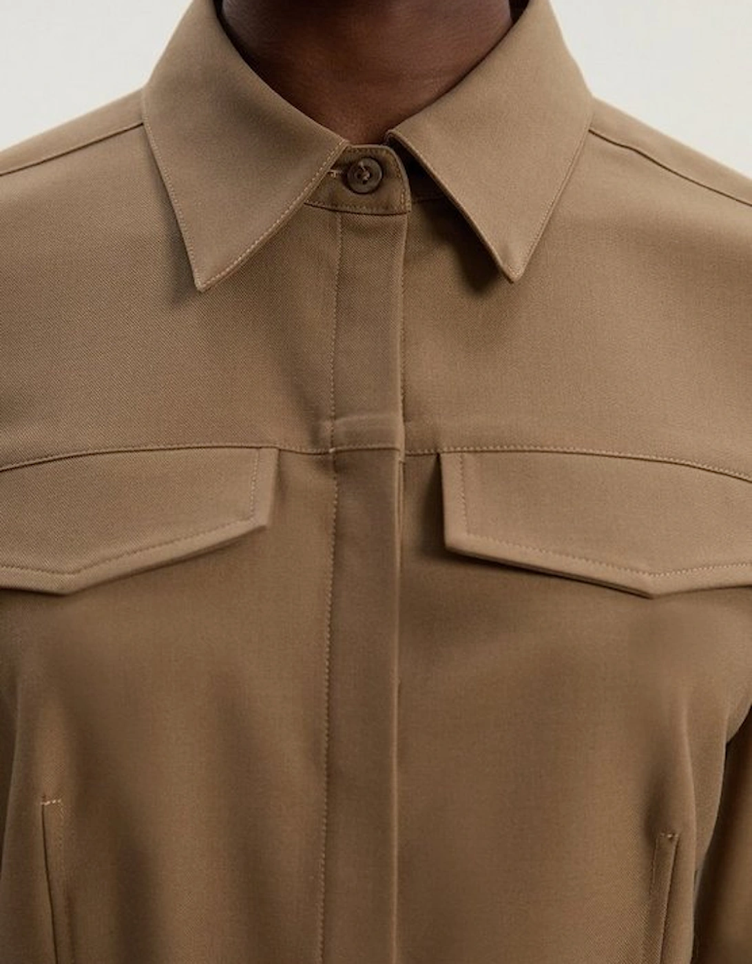 Viscose Blend Tailored Shirt