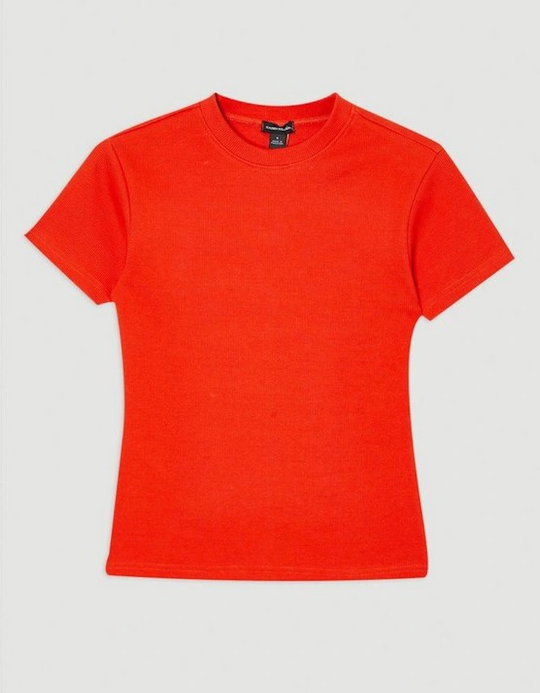 Compact Jersey Ribbed T-Shirt