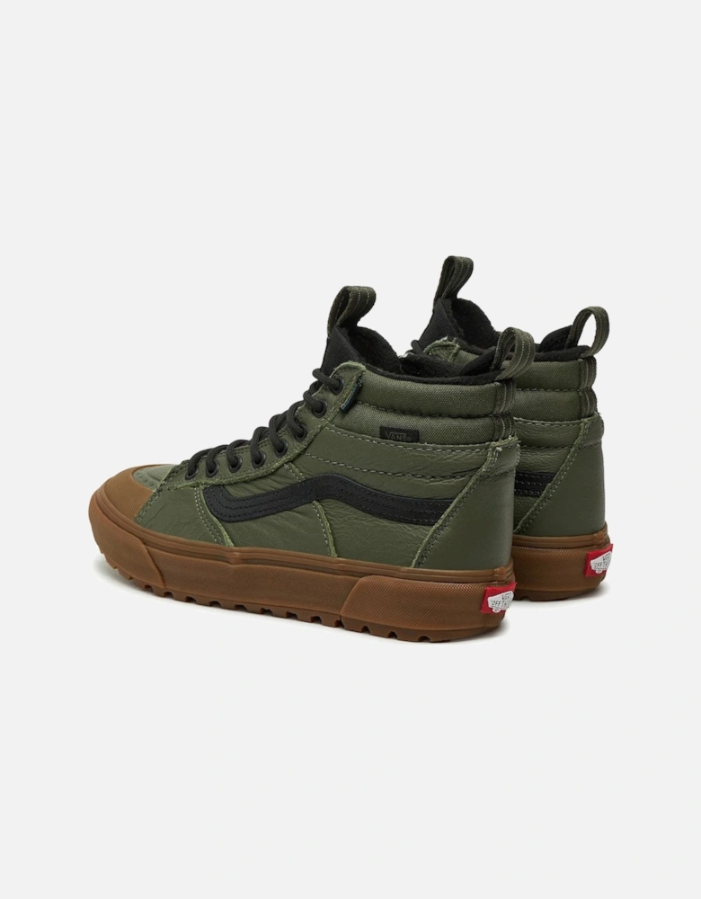FabricLeatherSneakerswithMetalEyelets