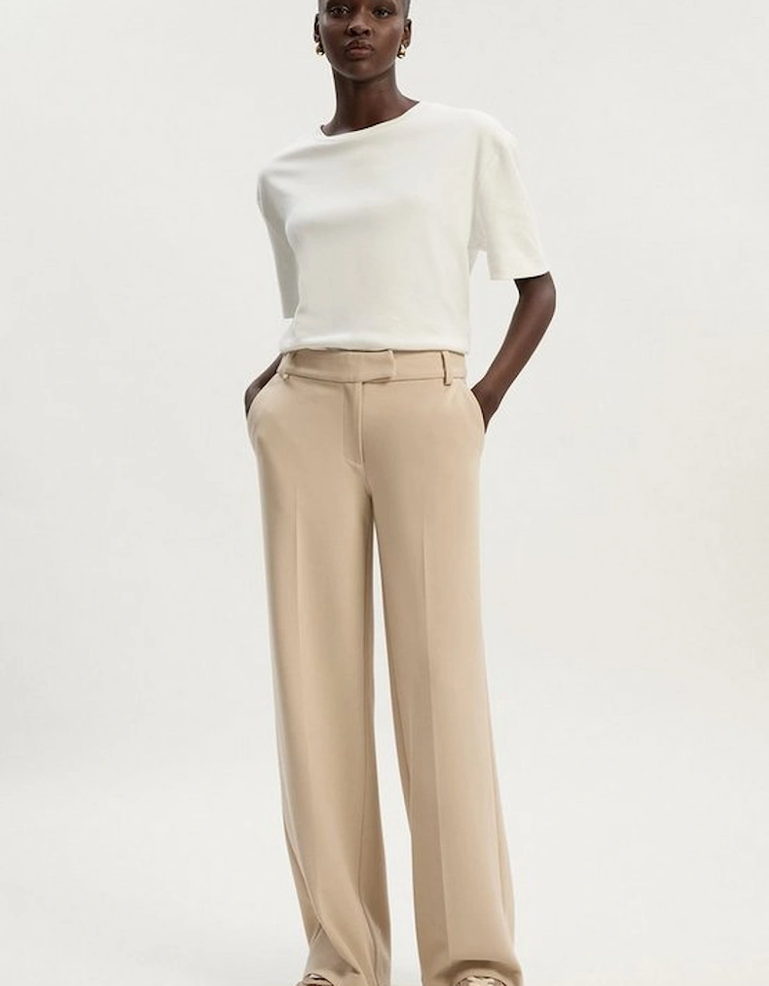 Compact Stretch Essential Tailored Straight Leg Trouser, 4 of 3